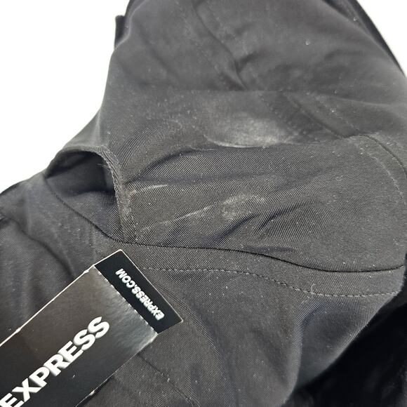 NWT Express Body Contour Black Velvet Strapless Sweetheart Ruched 2 Pc Skirt Set - Picture 11 of 16